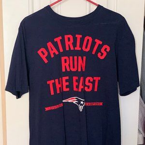 NEW New England Patriots RUN THE EAST T-Shirt Men’s Medium M NFL Nike Football